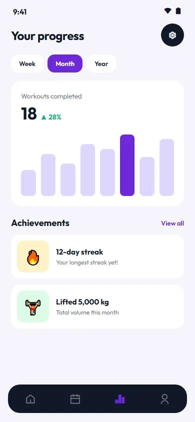 FitPulse Fitness App website on mobile