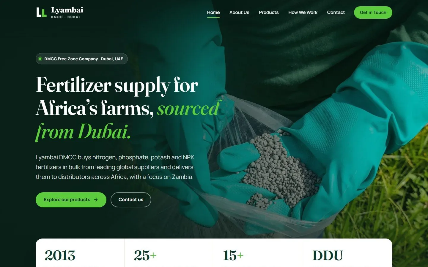 Lyambai DMCC website screenshot