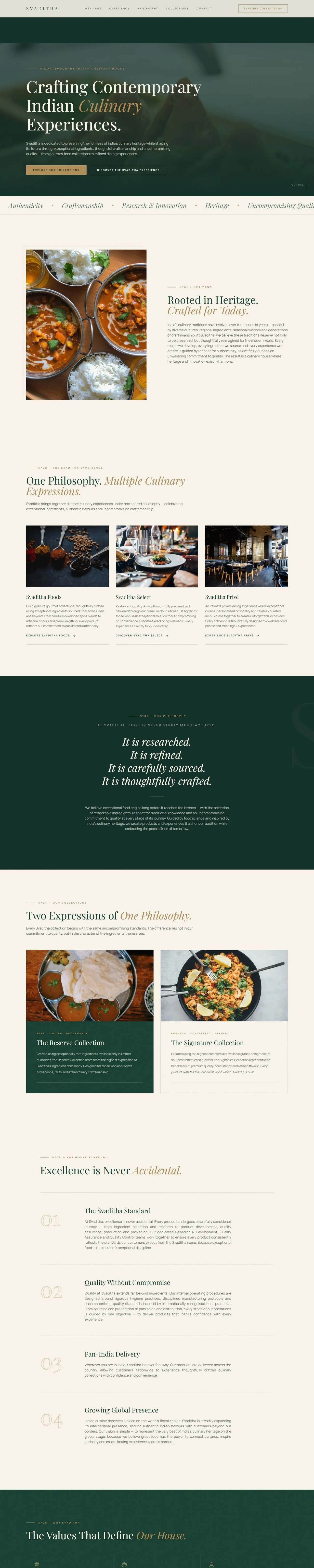 Svaditha full desktop page